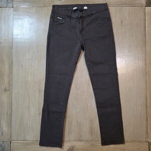 TWIN-SET Skinny Jeans – Size 28 – Brown Charcoal